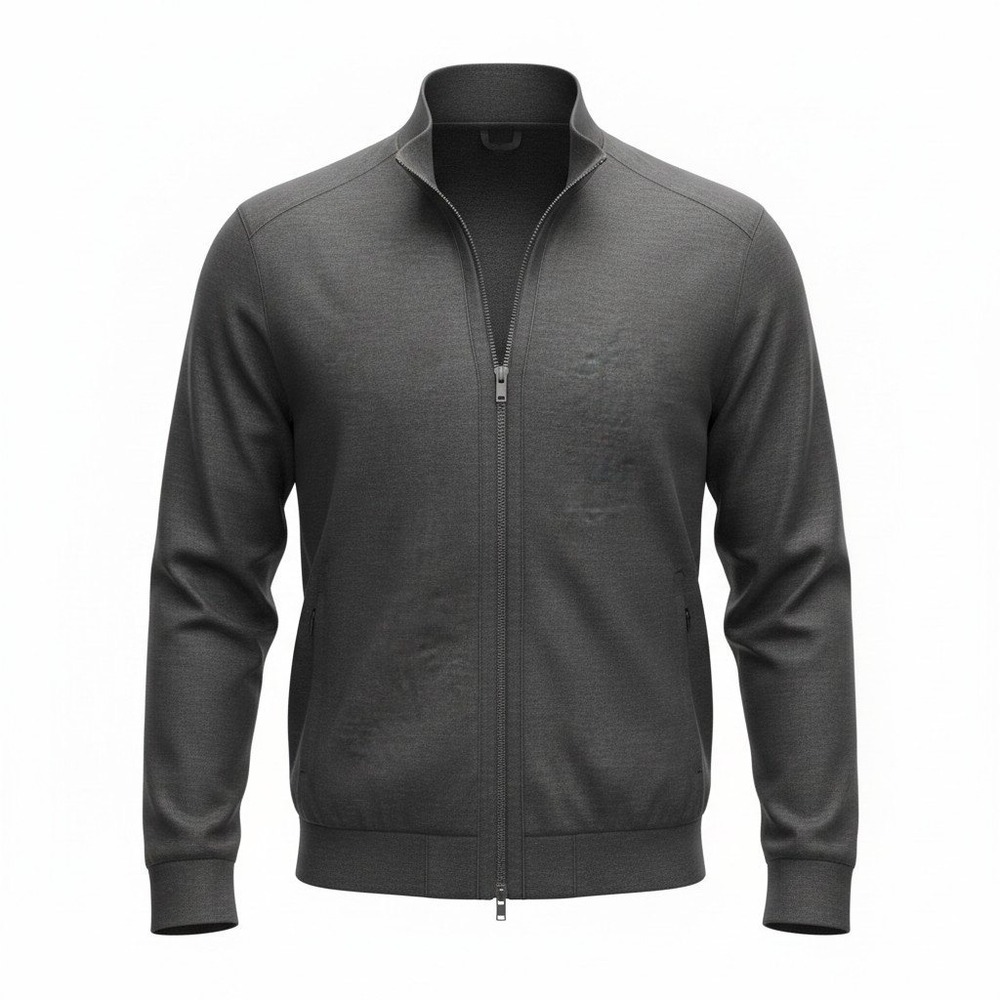 Good Man Brand Gray Full‎ Zip Jacket Modern Casual Tailored Lightweight XXL Mens